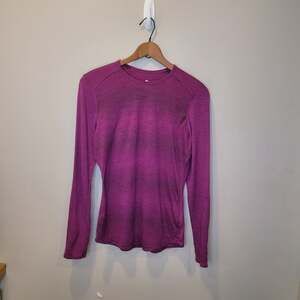 Segments Purple Pink Merino Wool Long Sleeve Base Layer Top Size Small Outdoors